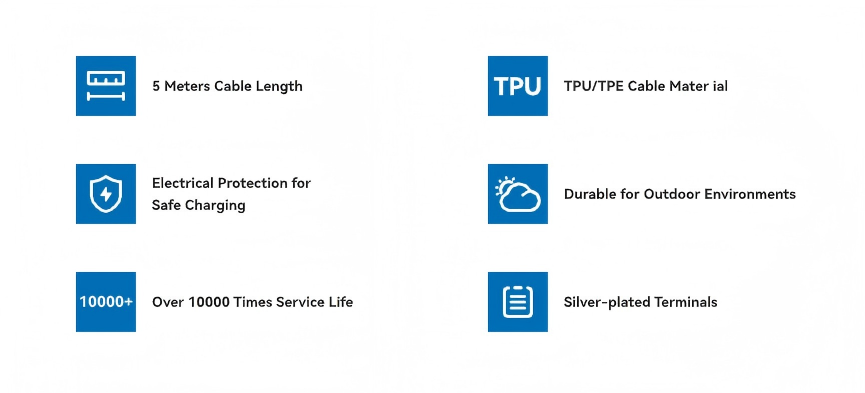 Key Feature of TPSONType 2 to GBT EV Charging Cable