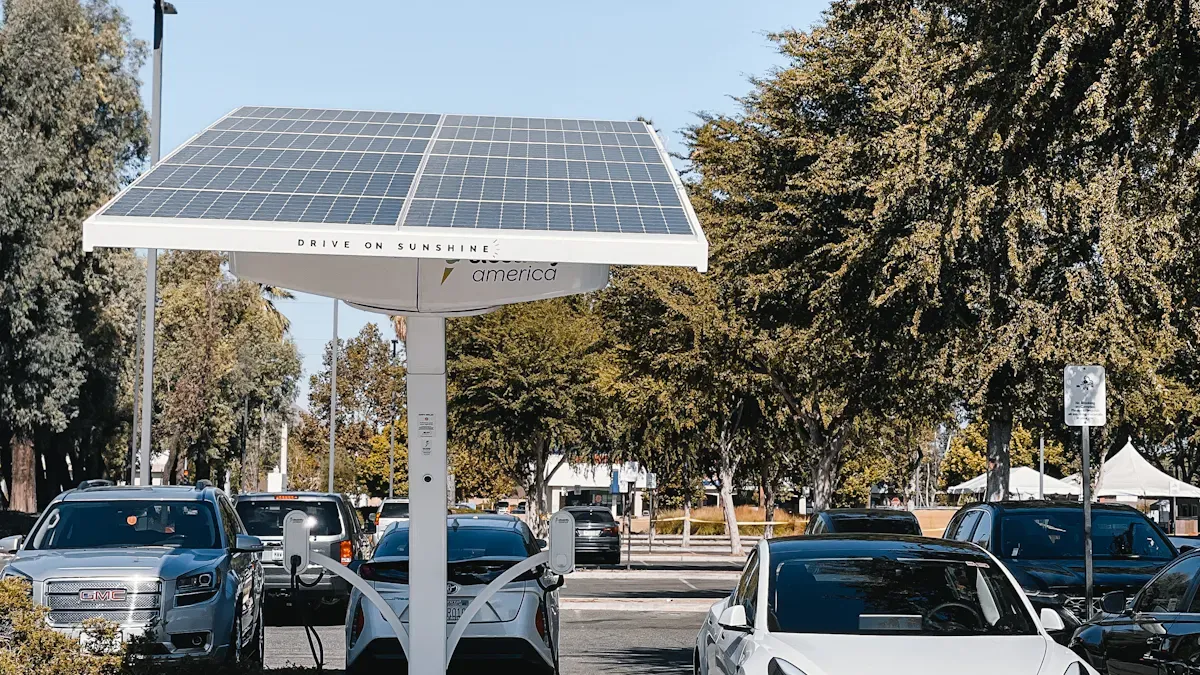 Integrating Renewable Energy with Level 3 Charger Networks